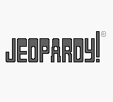 Jeopardy title screen for GameBoy